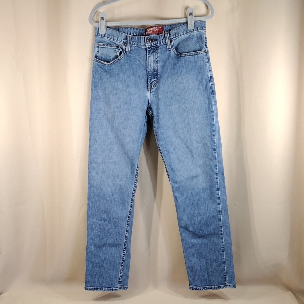 Arizona Jean Co. Classic Fit Casual Spandex Cotton Men's Blue Denim Jeans